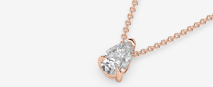 Teardrop Diamond Pendant